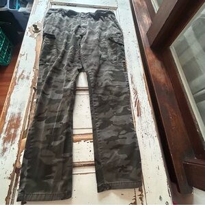 Adam Levine Men's Khaki and Green Trousers Pants